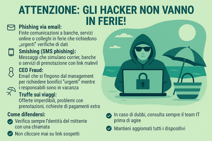 cyber risk: gli hacker non vanno in ferie